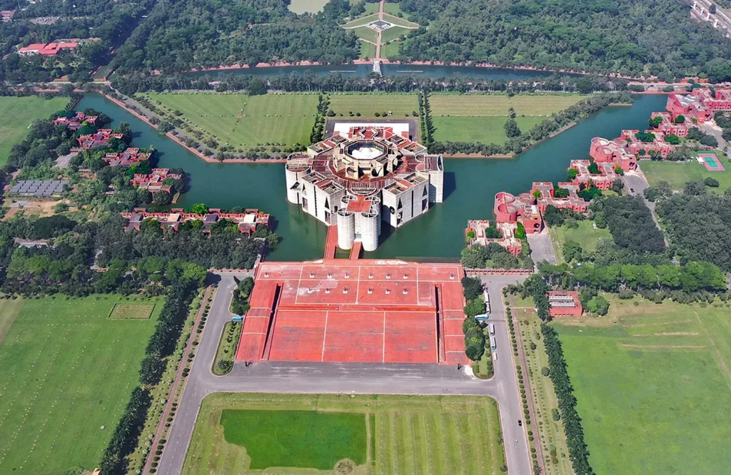 Dhaka landmark and surrounding grounds