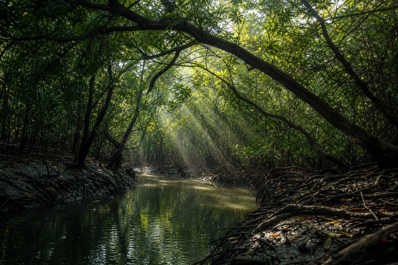 Mangrove forest in the Sundarbans